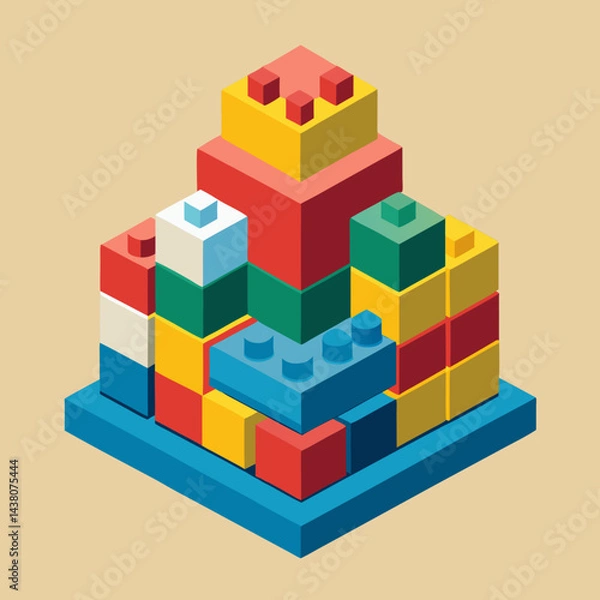 Fototapeta toy building blocks