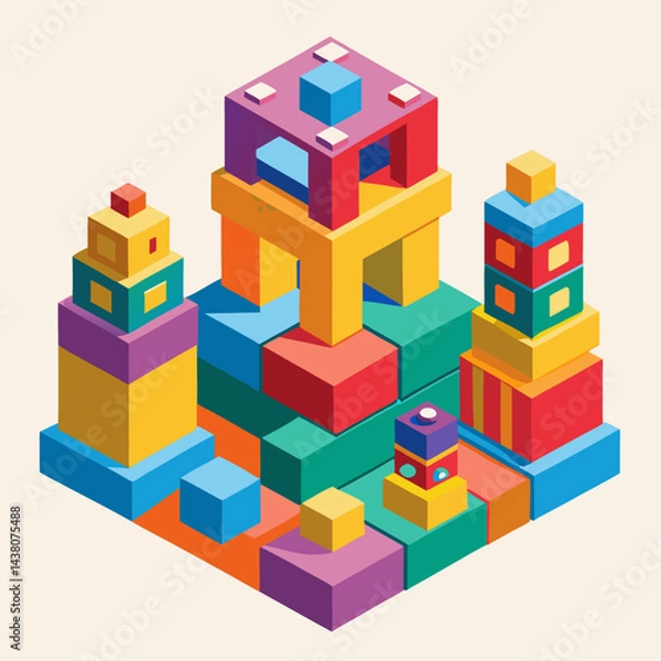 Fototapeta toy building blocks