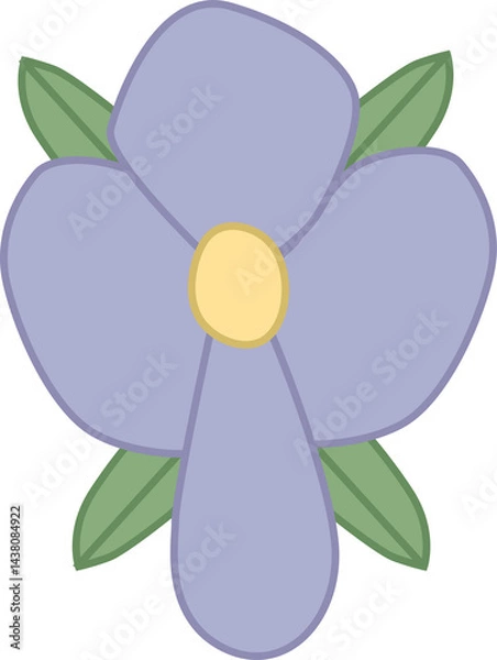 Obraz Cute Simple Iris Cross Flower