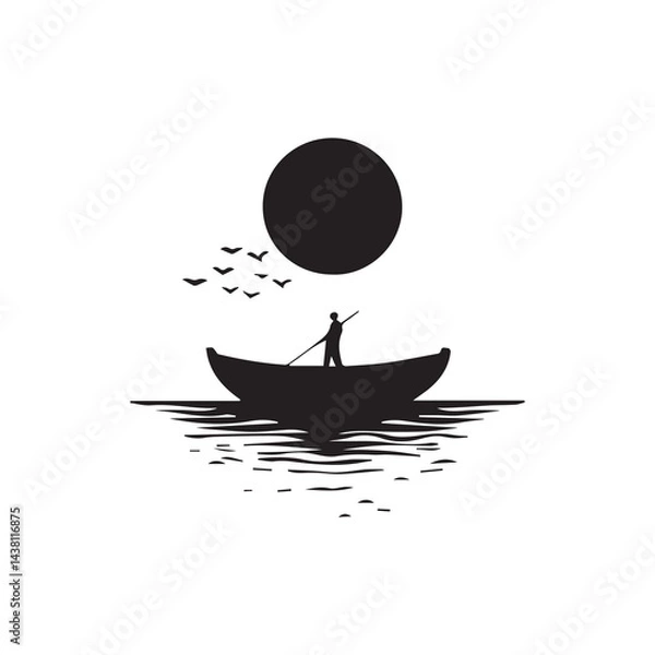 Obraz simple logo fishing