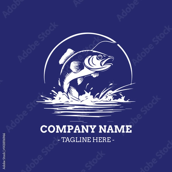 Obraz simple logo fishing