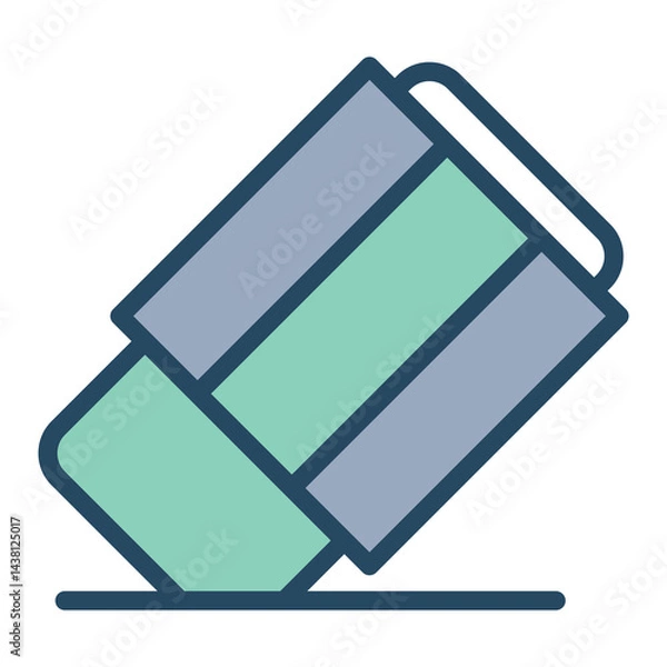 Obraz graphic design line green fill_Eraser.eps
