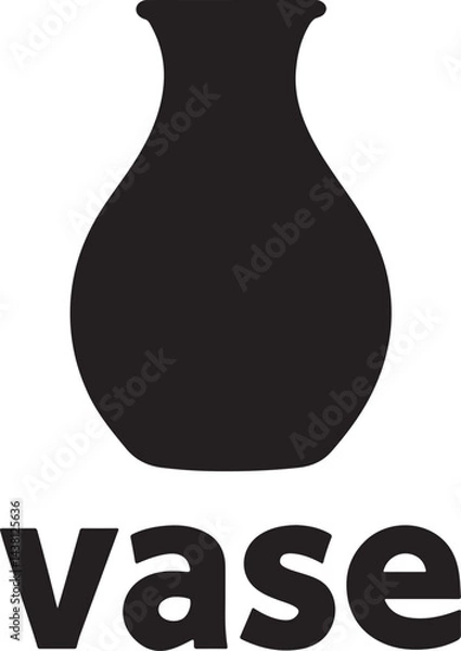 Obraz black and white vases