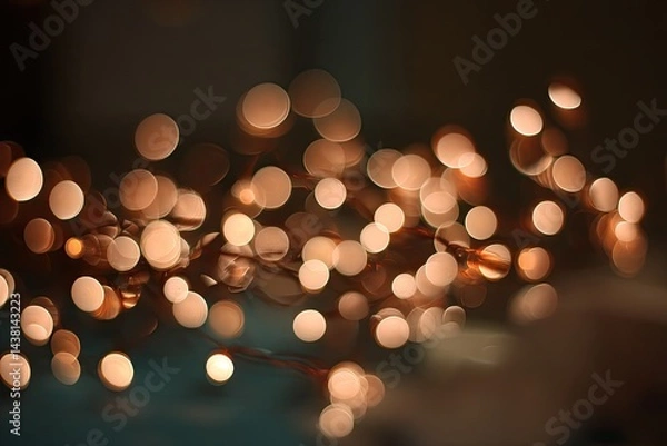 Fototapeta Soft, warm lights bokeh