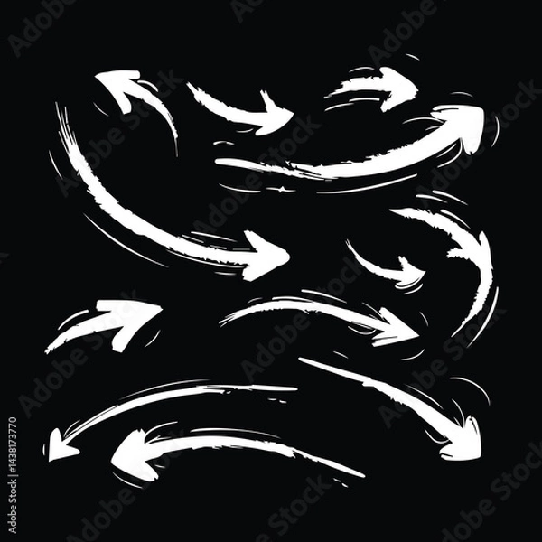 Fototapeta arrow set abstract