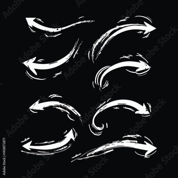 Fototapeta arrow set abstract