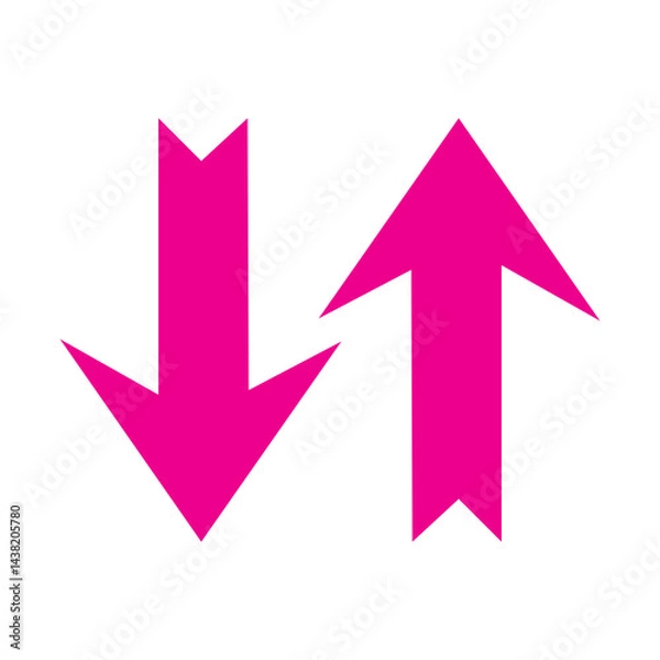 Fototapeta up down arrow symbol
