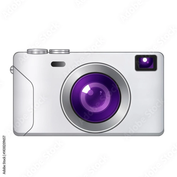 Fototapeta Digital camera symbol PNG vector isolated on transparent background for web and UI design