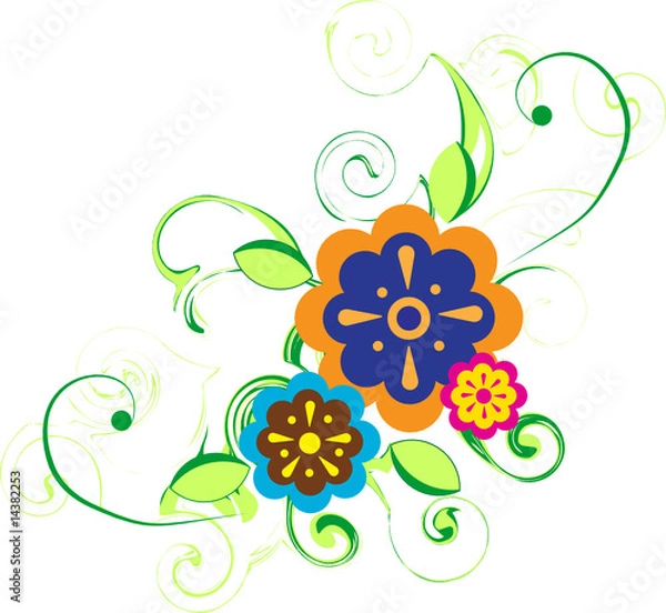 Obraz Flowers. Vector illustration