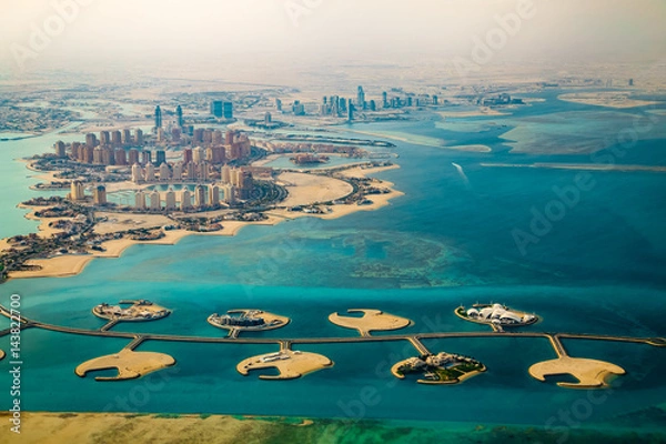 Obraz Widok miasta Doha, stolicy Kataru
