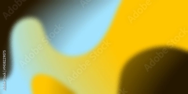 Fototapeta abstract yellow and blue grunge gradient backgroud illustration	