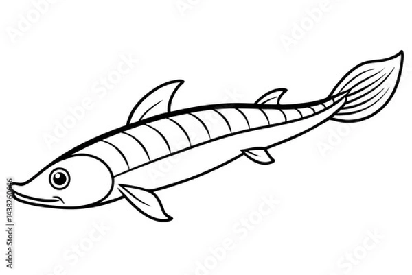 Obraz Abstract Oarfish Vector