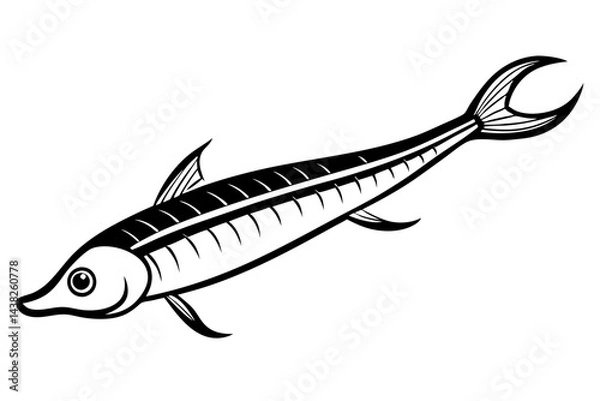 Obraz Abstract Oarfish Vector