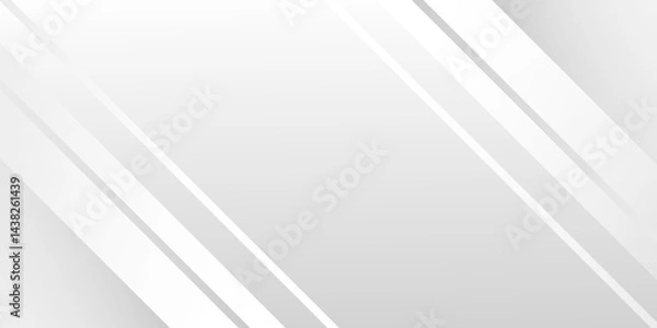 Obraz Abstract white and grey arrows futuristic technology background. Banner web template abstract white square shape with futuristic concept background. Suit for corporate, business, wedding, and beauty. 