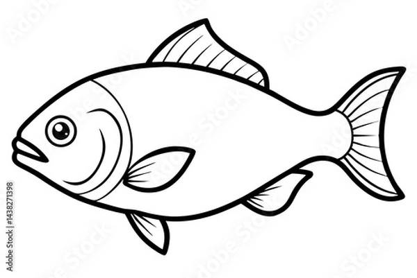 Obraz Abstract Piranha Linework