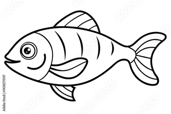 Obraz Abstract Piranha Linework