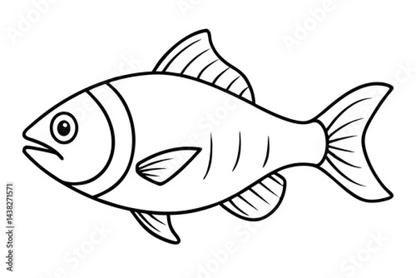 Obraz Abstract Piranha Linework