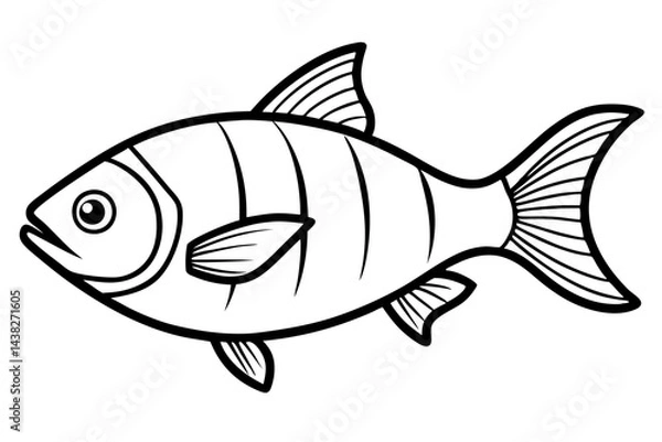 Obraz Abstract Piranha Linework