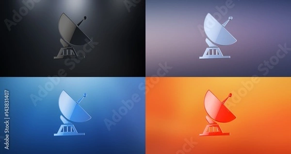 Obraz Sattelite S 3d Icon