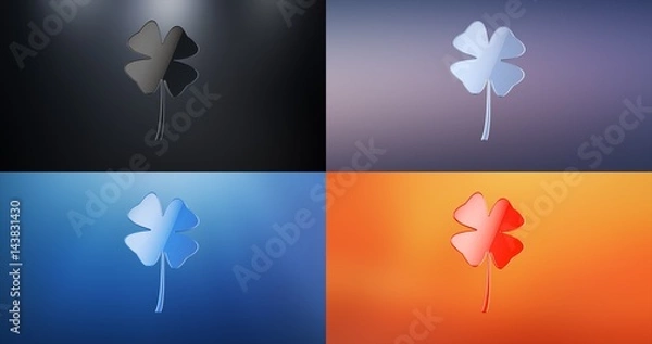 Obraz Lucky Clover S 3d Icon
