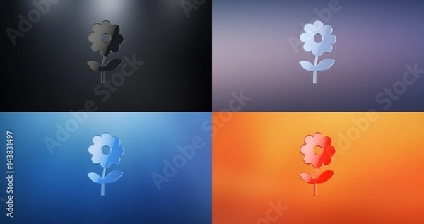 Obraz Flower S 3d Icon