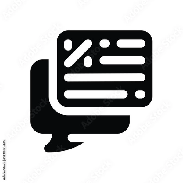 Fototapeta bargain glyph icon. Strong and solid vector icon for websites, mobile interfaces, presentations, and visual branding. High quality and easy to edit.