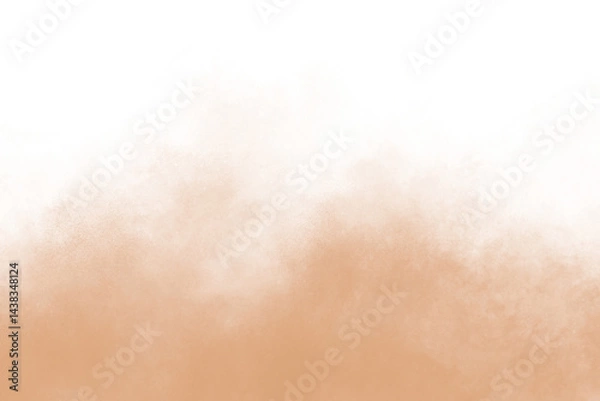 Obraz High-res isolated dust, sand, smoke, and cloud particles on transparent background. Brown sandstorm, smog, and dust explosion effects, perfect for compositing, overlays, and PNG design elements     