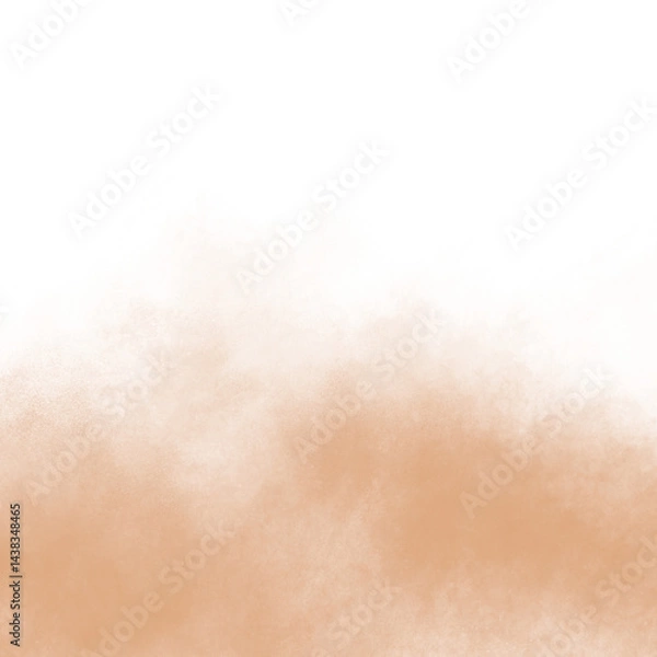 Obraz High-res isolated dust, sand, smoke, and cloud particles on transparent background. Brown sandstorm, smog, and dust explosion effects, perfect for compositing, overlays, and PNG design elements     