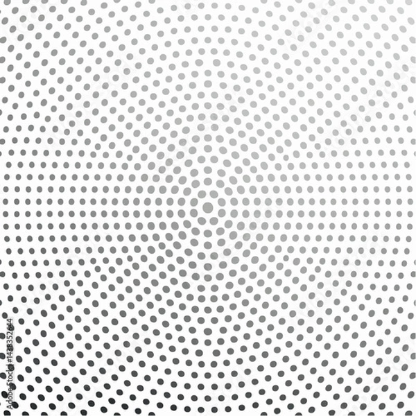 Fototapeta Black and white pattern circular shapes polka dots abstract design EPS file editable stroke