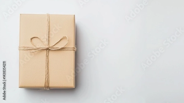 Fototapeta Carton package boxes closed and sealed on white background