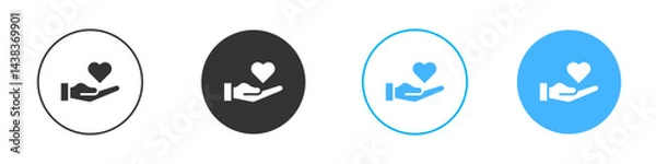 Fototapeta Selfcare icon simple flat vector icon pack