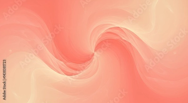 Fototapeta Abstract Swirl Design in Peach