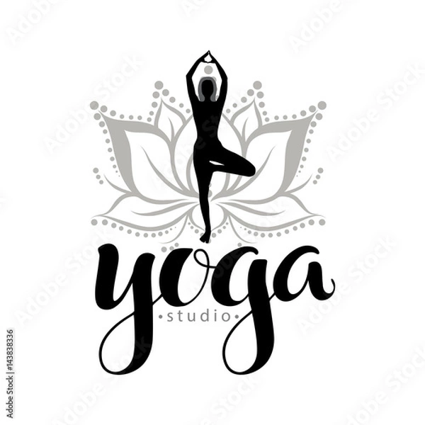 Fototapeta Yoga studio logo