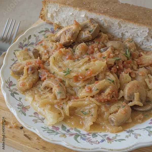 Obraz spaghetti with shrimps
