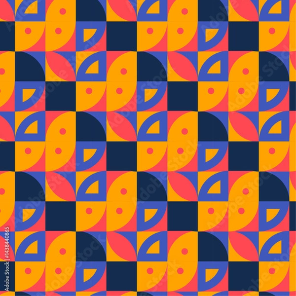 Obraz Abstract shapes pattern design