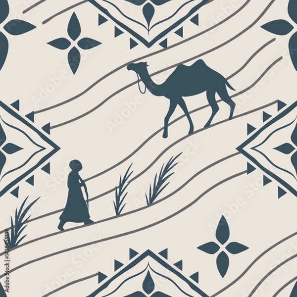 Fototapeta Inspired by Amazigh Berber symbols simple