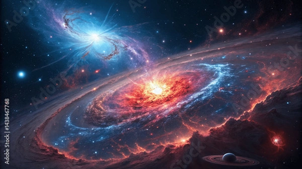 Fototapeta planet in space