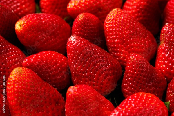 Obraz Fresh Strawberry berry fruit background
