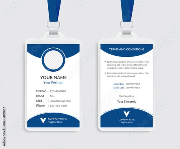 Obraz Professional Employee ID Card Design