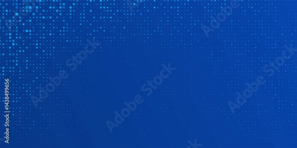 Obraz Blue Tech Finance Fintech Background Abstract Pixel Pattern. Abstract Business Tech Science Vector Backdrop.vector eps10