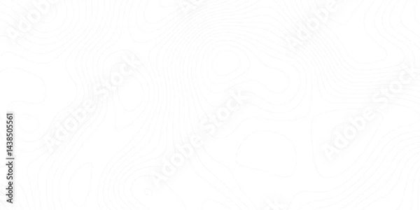 Obraz abstract topographic wave line black, white line map texture Topography wave line grid map. white wave line geography landscape Topo contour map on white background