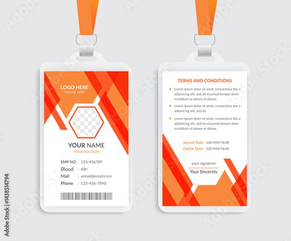 Obraz Modern  ID Card Template