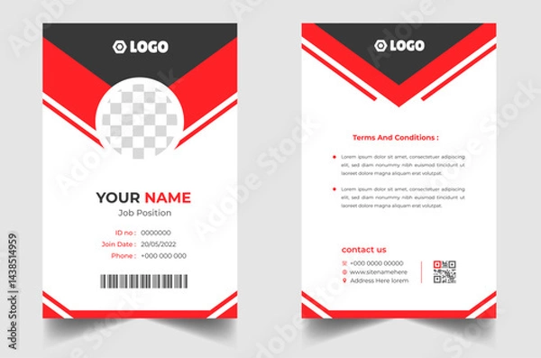 Obraz Modern  ID Card Template
