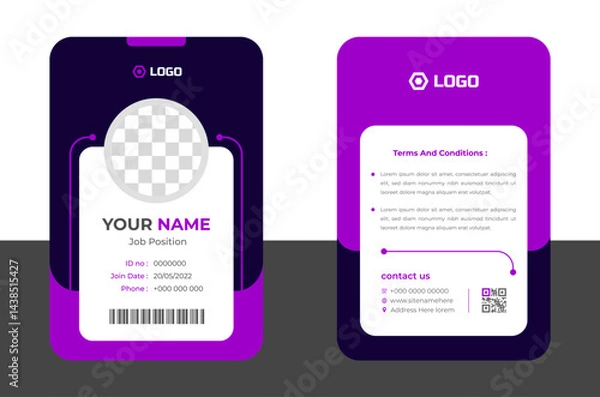 Obraz Modern  ID Card Template