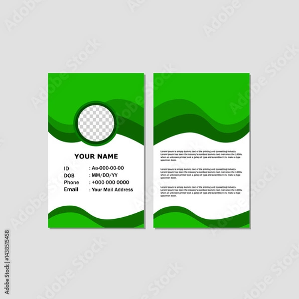 Obraz Modern  ID Card Template