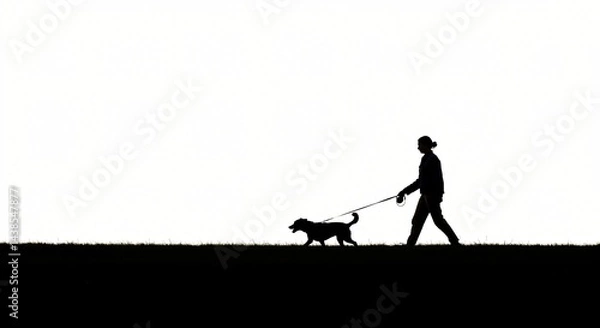 Obraz silhouette abstract illustration vector banner design digital art expression beauty background wallpaper concept black figures against white background