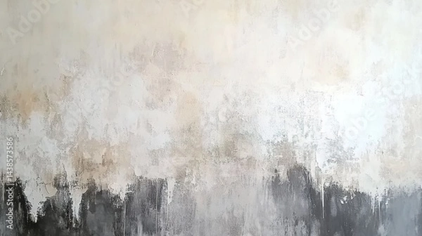 Fototapeta Textured abstract painting with dark-to-light gradient and rough brushstrokes.