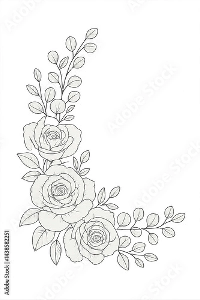 Fototapeta abstract floral background