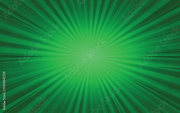 Fototapeta Green Comic Background Pop Art Style Retro Comic Backdrop, Vector Halftone Illustration for Superhero Text, Speech Bubble, and Message Design