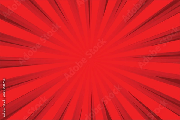Fototapeta Comics Red Retro Background with Halftone Corners  Summer Backdrop Vector Illustration in Pop Art Style for Comic Book, Poster, and Advertising Design